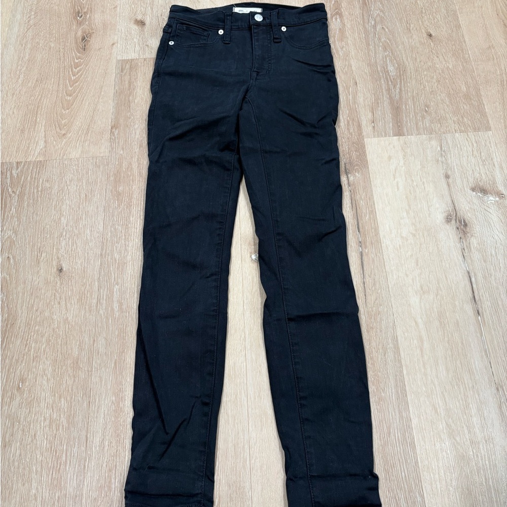 Madewell Black High-Rise Skinny Jeans